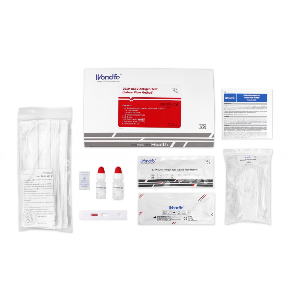 Набор Wondfo SARS-CoV-2 Antigen Test(20 штук/упак)
